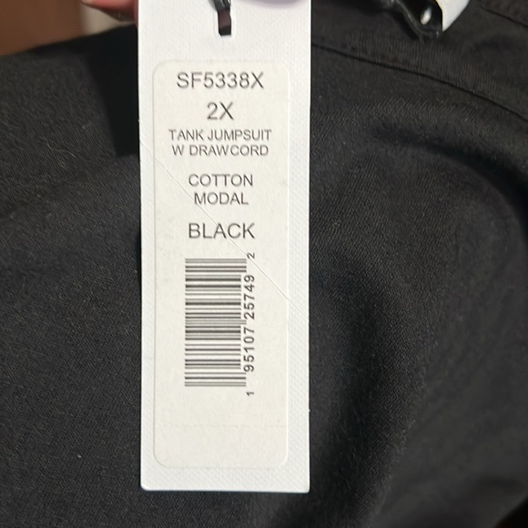 Michael Stars Theo Tank Jumpsuit with Drawstring Black Size 2X - Picture 6 of 14